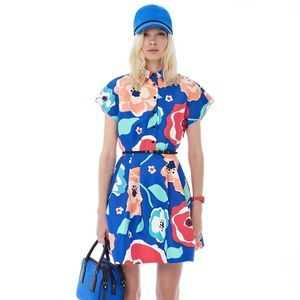 Multi floral shirtdress